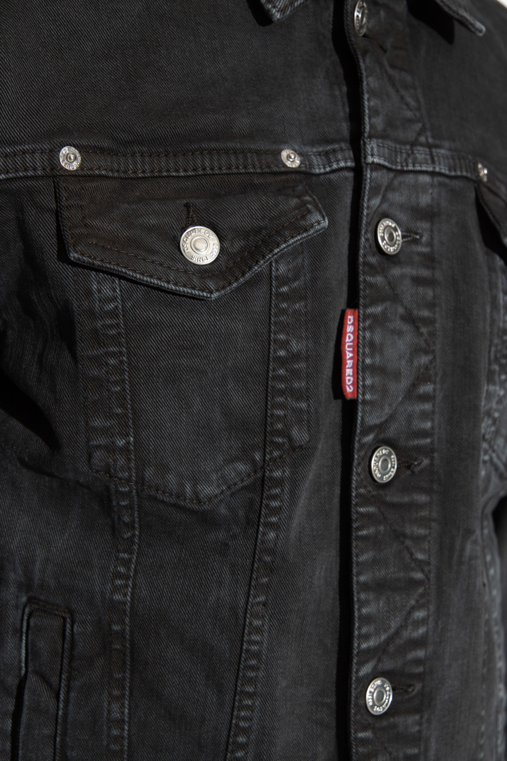 Dsquared denim jacket on sale black